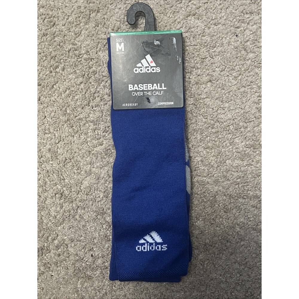 Mens Size Medium Adidas Baseball Over The Calf Compression Socks